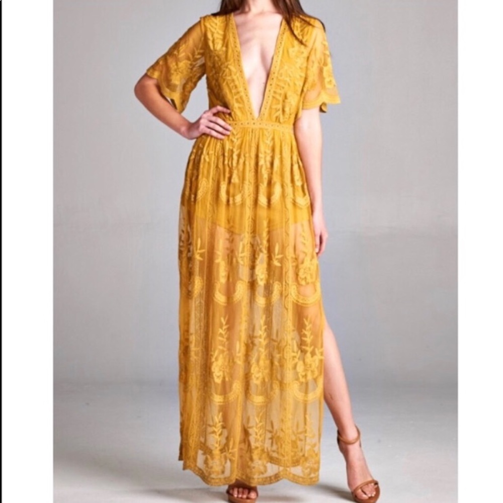 Lace Maxi Romper